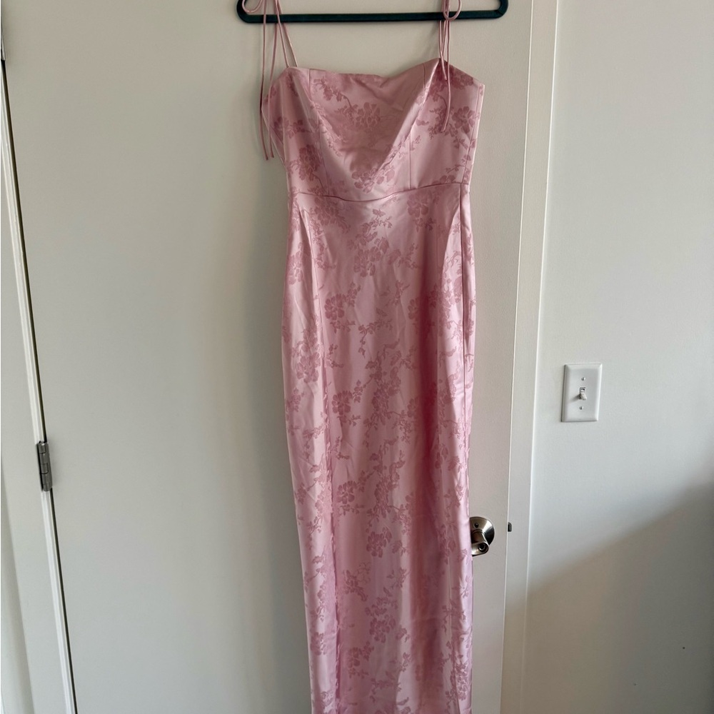 Park & Fifth Light Pink Floral Maxi Dress - Size XS - Picture 4 of 4